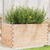 Tömör fenyő kerti virágláda 90 x 60 x 45,5 cm