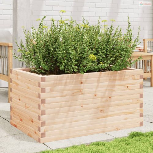 Tömör fenyő kerti virágláda 90 x 60 x 45,5 cm