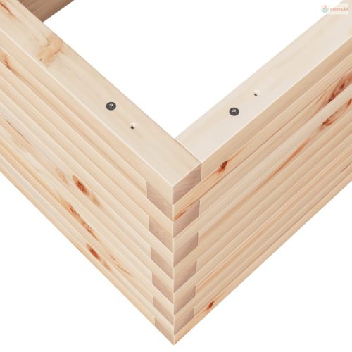 Tömör fenyő kerti virágláda 110 x 60 x 45,5 cm