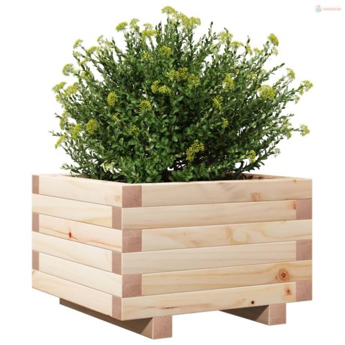 Tömör fenyő kerti virágláda 40 x 40 x 26,5 cm