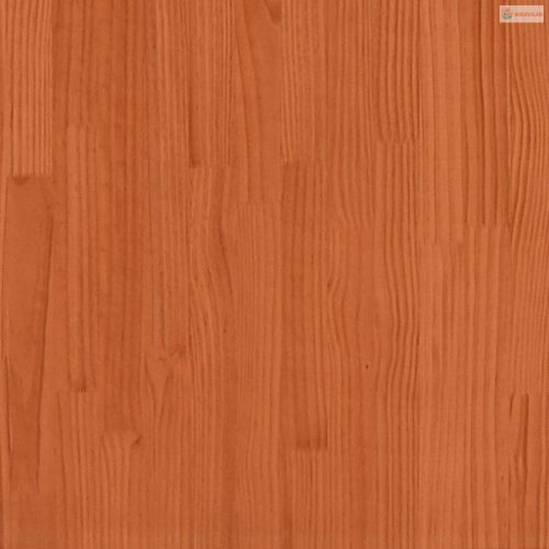 Viaszbarna tömör fenyőfa kerti virágláda 80x80x26,5 cm