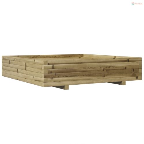 Impregnált fenyőfa kerti virágtartó 110x110x26,5 cm