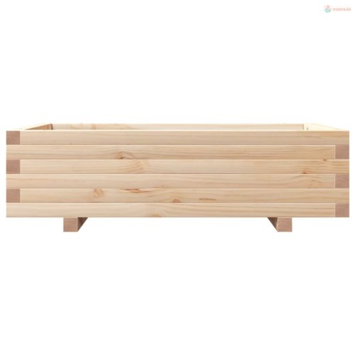 Tömör fenyő kerti virágláda 90 x 60 x 26,5 cm