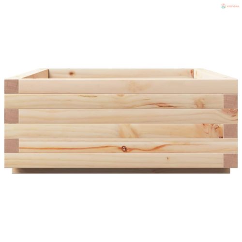 Tömör fenyő kerti virágláda 90 x 60 x 26,5 cm