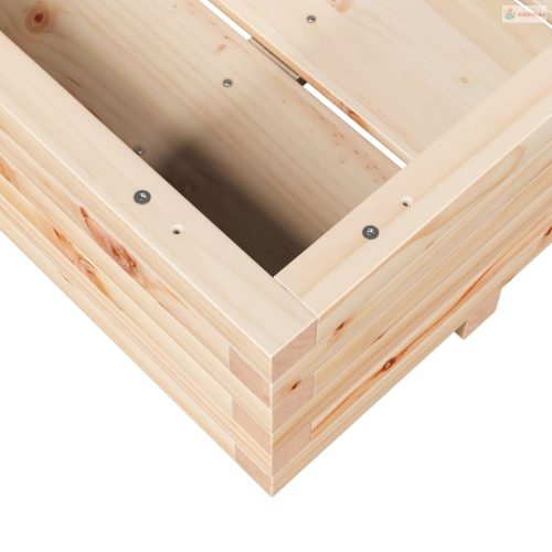 Tömör fenyő kerti virágláda 90 x 60 x 26,5 cm