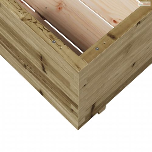 Impregnált fenyőfa kerti virágláda 70 x 70 x 49,5 cm