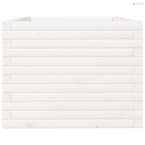 Fehér tömör fenyő virágláda 90 x 60 x 49,5 cm