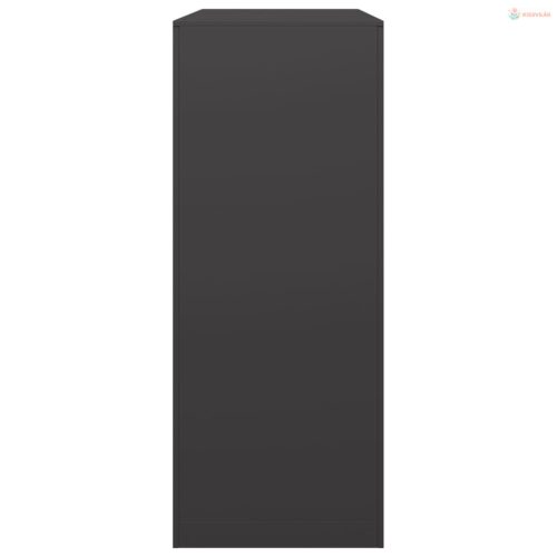 Fekete acél tűzifatároló 100 x 40 x 100 cm