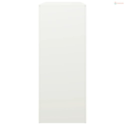 Fehér acél tűzifatároló 100 x 40 x 100 cm