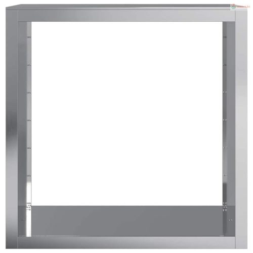 Horganyzott acél tűzifatároló 100 x 40 x 100 cm