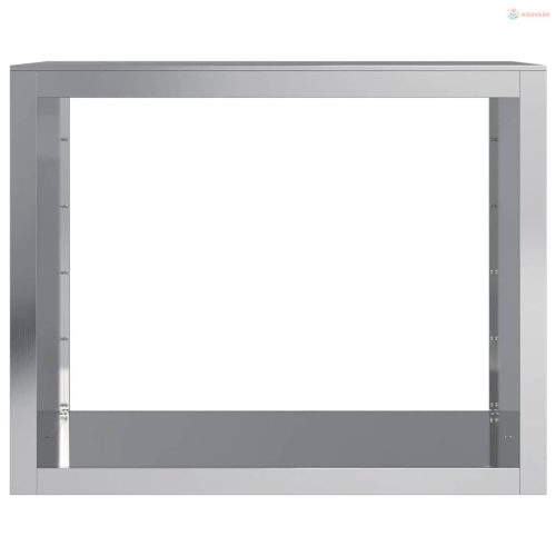 Horganyzott acél tűzifatároló 100 x 40 x 80 cm