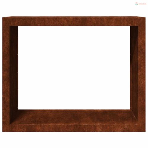 Tűzifa állvány 100x40x80 cm időjárásálló acélból