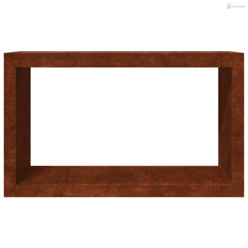 Tűzifa állvány 100x40x60 cm időjárásálló acélból