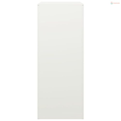 Fehér acél tűzifatároló 60 x 40 x 100 cm