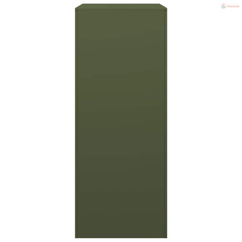 Zöld acél tűzifatároló 60 x 40 x 100 cm