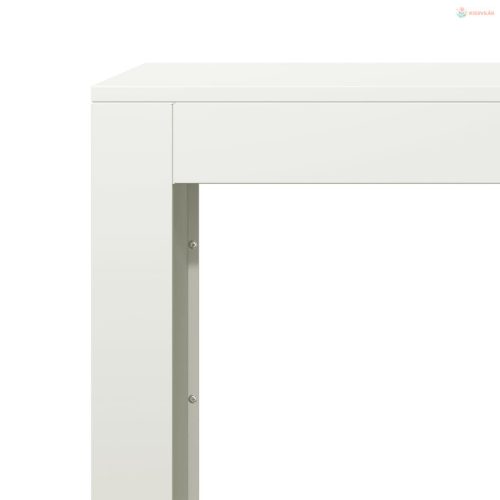 Fehér acél tűzifatároló 60 x 40 x 80 cm