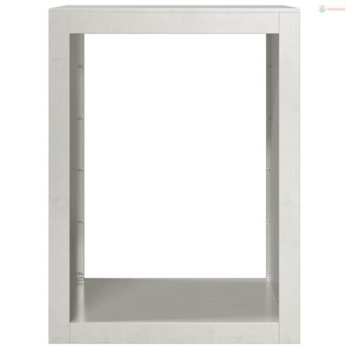 Rozsdamentes acél tűzifatároló 60 x 40 x 80 cm