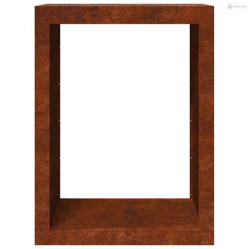 Tűzifa állvány 60x40x80 cm időjárásálló acélból