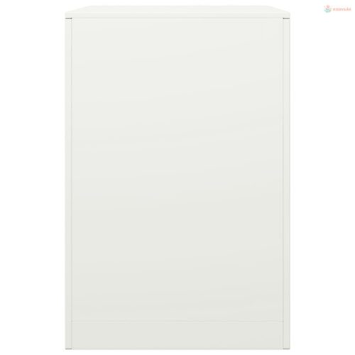 Fehér acél tűzifatároló 60 x 40 x 60 cm