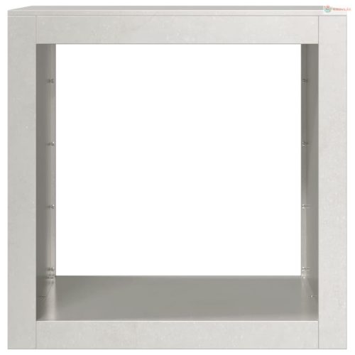 Rozsdamentes acél tűzifatároló 60 x 40 x 60 cm