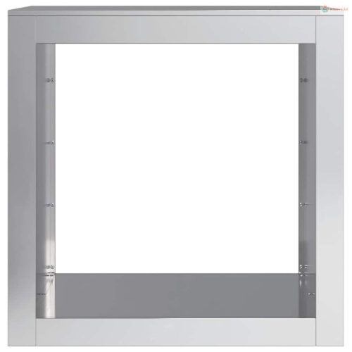 Horganyzott acél tűzifatároló 60 x 40 x 60 cm