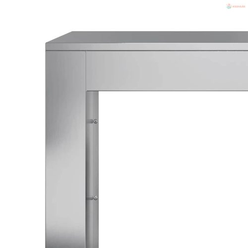 Horganyzott acél tűzifatároló 60 x 40 x 60 cm