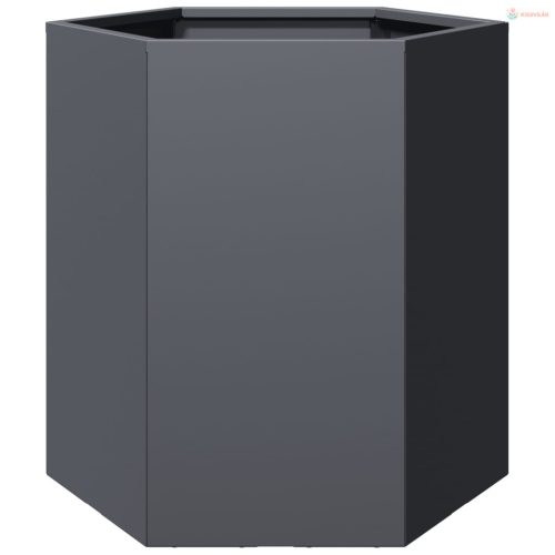 Kerti ültetőgépek 2 db antracit hatszög 46x40x45 cm acél