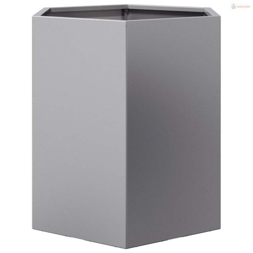 Hatszögű horganyzott acél kerti növénytartó 46 x 40 x 45 cm