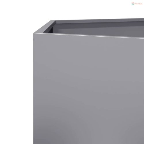 Hatszögű horganyzott acél kerti növénytartó 46 x 40 x 45 cm