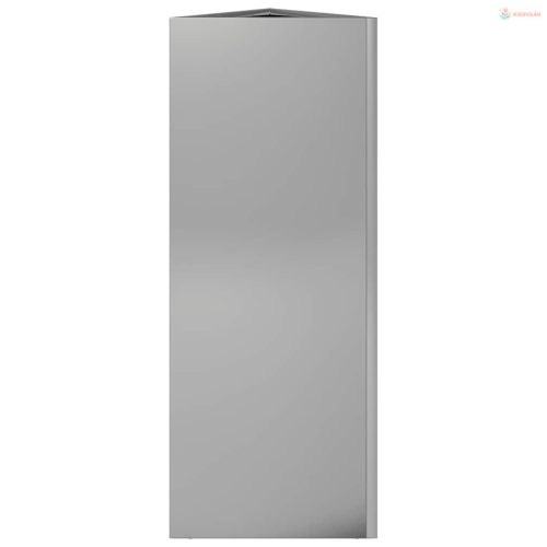 2 db horganyzott acél háromszög alakú kerti ültető 30x26x75 cm