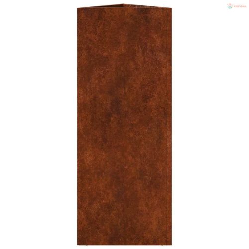 Kerti növénytartók 2 db háromszögletű időjárásálló acélból