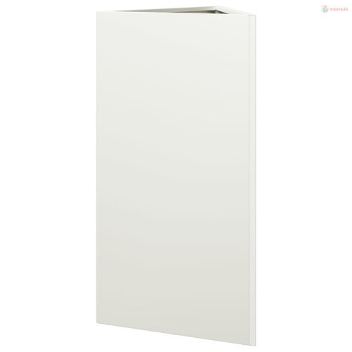 Fehér acél háromszög alakú kerti növénytartó 40 x 34,5 x 75 cm