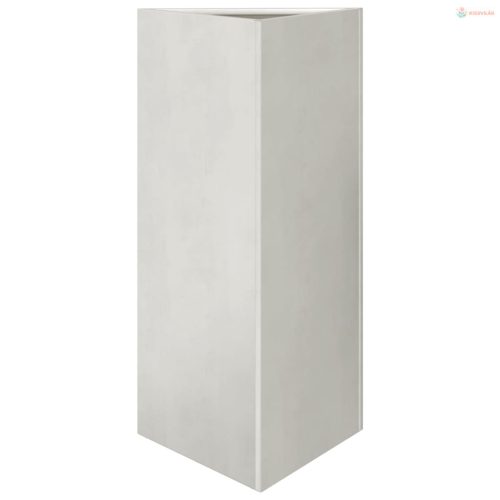 Rozsdamentes acél háromszög alakú kerti ültető 40x34,5x75 cm