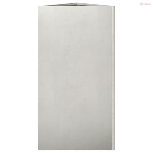 Rozsdamentes acél háromszög alakú kerti ültető 40x34,5x75 cm