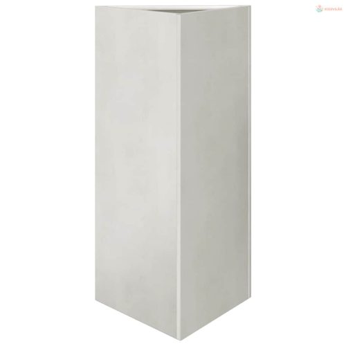 2 db rozsdamentes acél háromszög kerti ültetőláda 40x34,5x75 cm