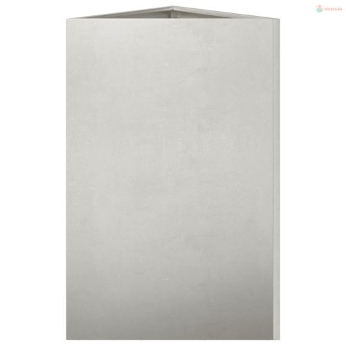 2 db rozsdamentes acél háromszög kerti ültetőláda 50x43x75 cm