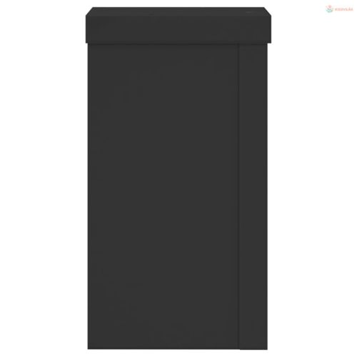 2 db fekete szerelt fa növénytartó állvány 10 x 10 x 18 cm