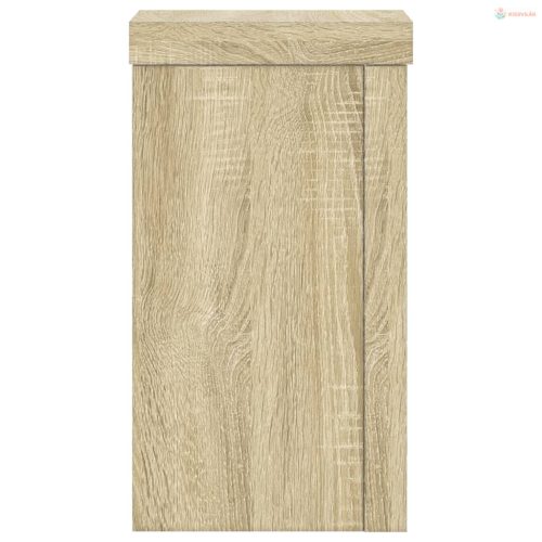 2 db sonoma tölgy szerelt fa növénytartó állvány 10 x 10 x 18cm