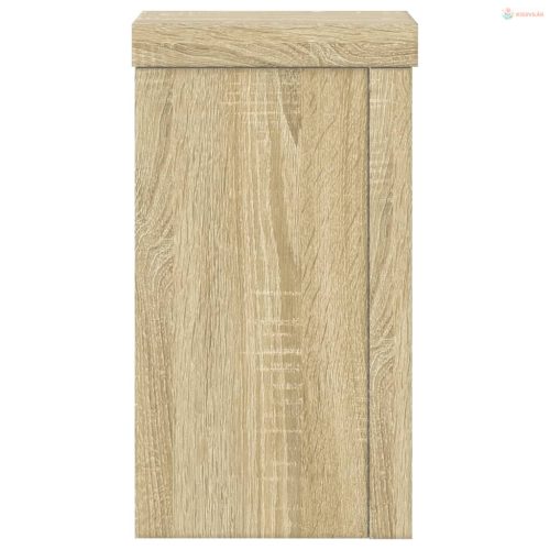 2 db sonoma tölgy szerelt fa növénytartó állvány 10 x 10 x 18cm