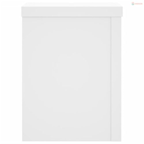 2 db fehér szerelt fa növénytartó állvány 15 x 15 x 20 cm