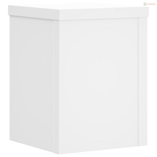 2 db fehér szerelt fa növénytartó állvány 15 x 15 x 20 cm