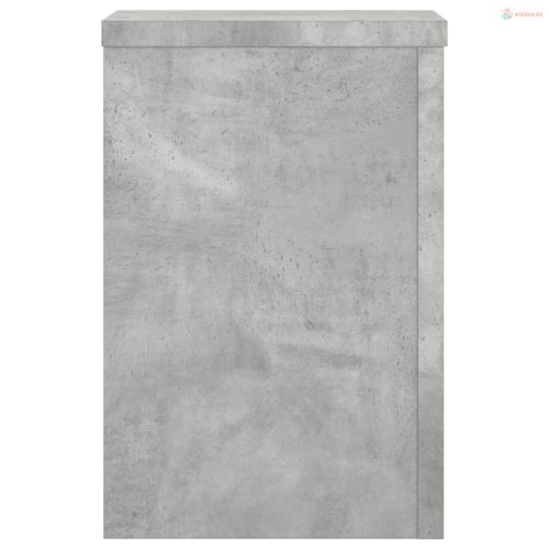 2 db betonszürke szerelt fa növénytartó állvány 20 x 20 x 30 cm