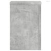 2 db betonszürke szerelt fa növénytartó állvány 20 x 20 x 30 cm