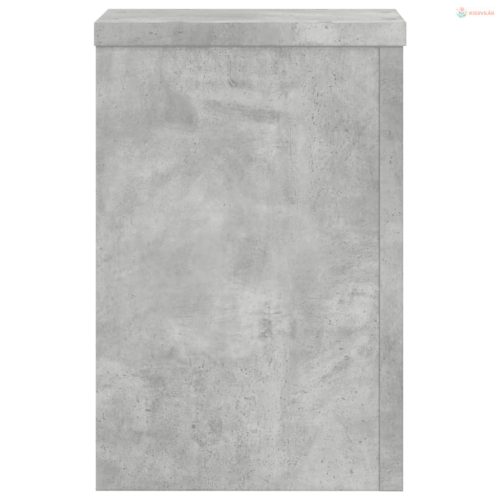 2 db betonszürke szerelt fa növénytartó állvány 20 x 20 x 30 cm