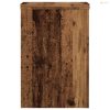 2 db antik fa színű szerelt fa növénytartó állvány 20x20x30 cm