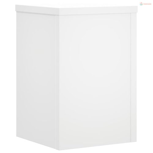 2 db fehér szerelt fa növénytartó állvány 25 x 25 x 35 cm