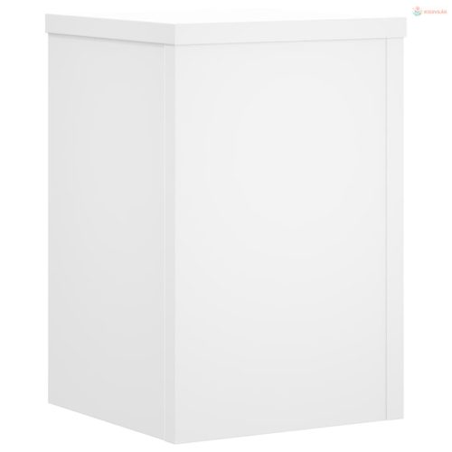 2 db fehér szerelt fa növénytartó állvány 25 x 25 x 35 cm