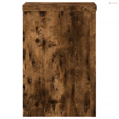 2 db füstös tölgy szerelt fa növénytartó állvány 25 x 25 x 35cm