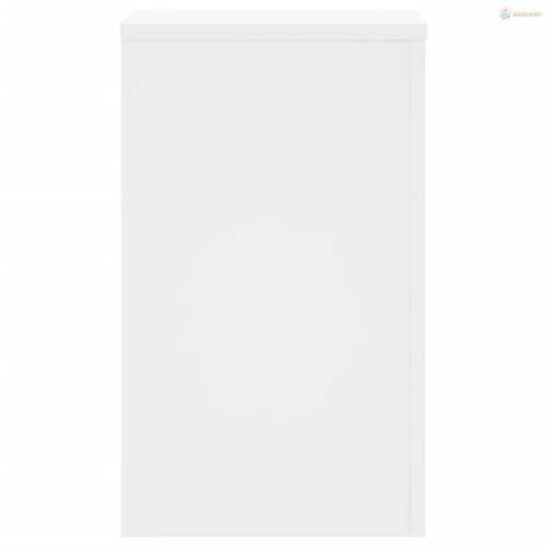 2 db fehér szerelt fa növénytartó állvány 30 x 30 x 50 cm