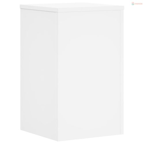 2 db fehér szerelt fa növénytartó állvány 30 x 30 x 50 cm